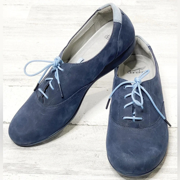 Dansko Kimi Lace Up Suede Comfort Oxford Arch Support 8.5/9 - Picture 1 of 12
